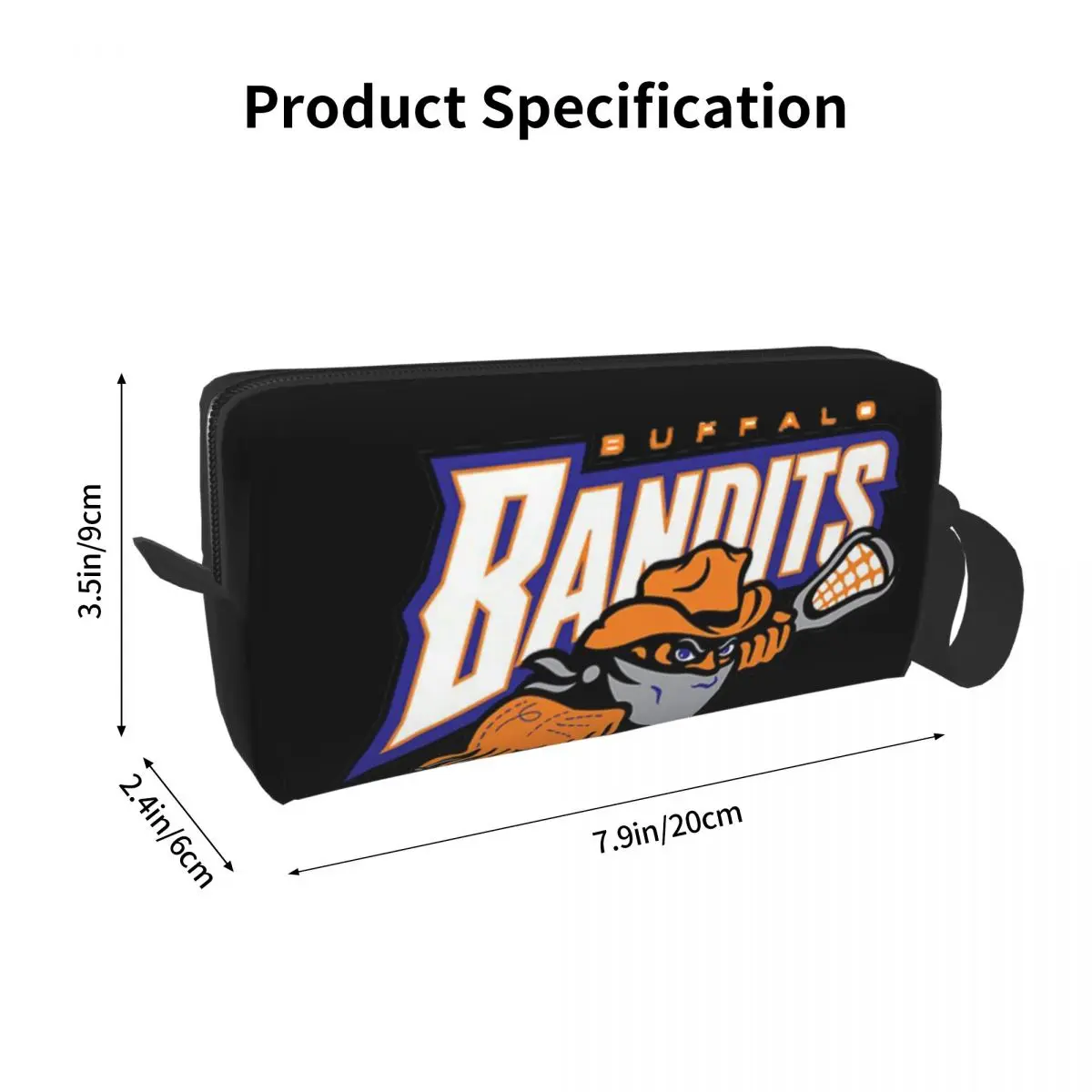 Casos de Lápis Buffalo Bandits, Grande Capacidade Pen Bags, Pen Box, Lápis Pouch para Meninos, Meninas, Estudantes Papelaria, Saco de Maquiagem