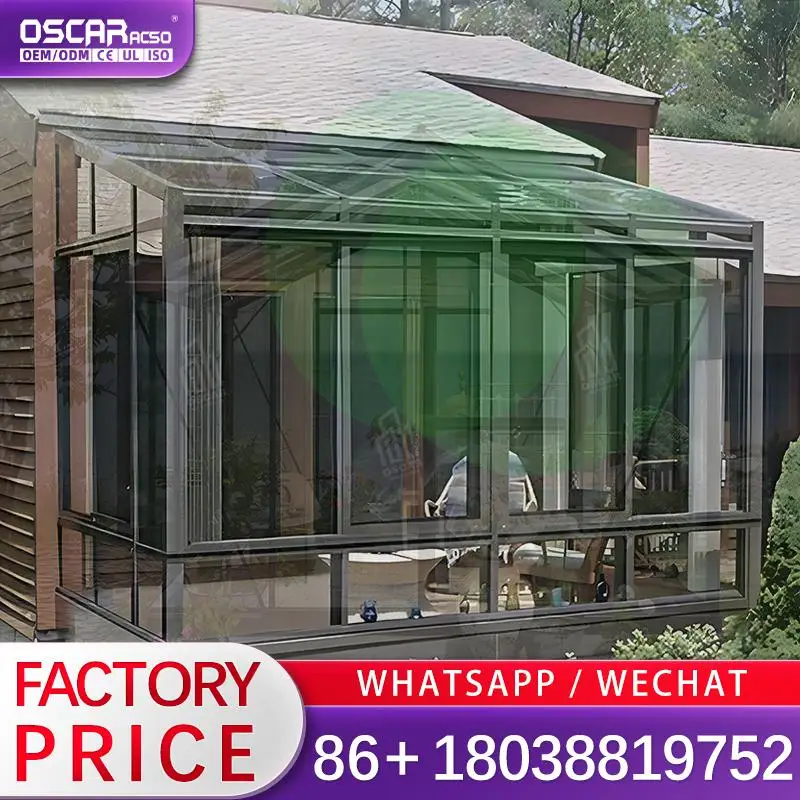 Ventana de Vidrio Insonorizada de Gran Tamaño para Casa y Jardín, Ideal para Piscina y Solárium, Perfecta para Uso Residencial y Recreativo