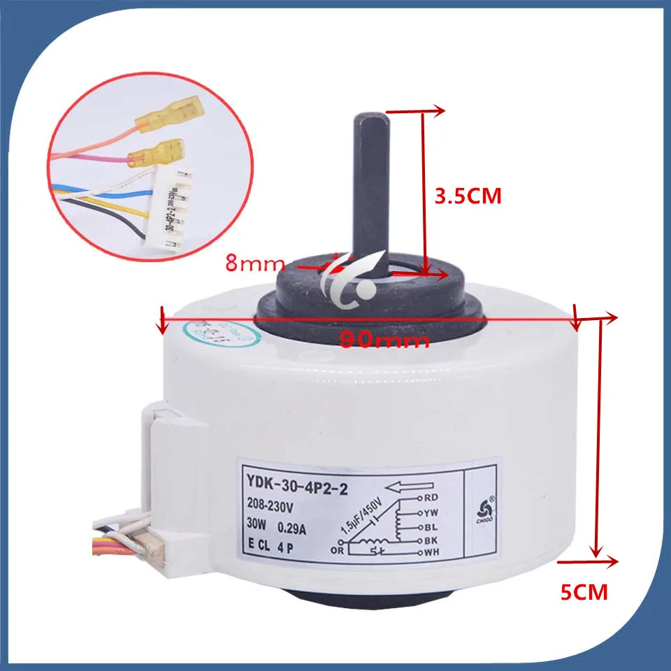 

New good working for Air conditioner inner machine motor YDK-30-4P2-2 Motor fan