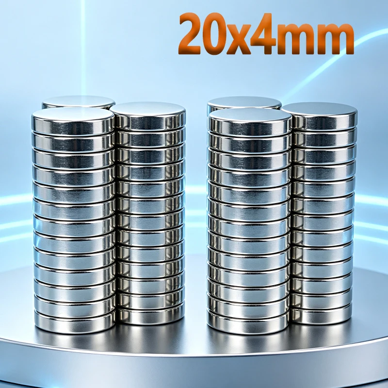 N35 NdfeB 20x4mm Magnet 2-150pcs 20*4mm Accessory Round Shape Permanent Magnetic Imanes Neodymium Magnet Fridge Magnets