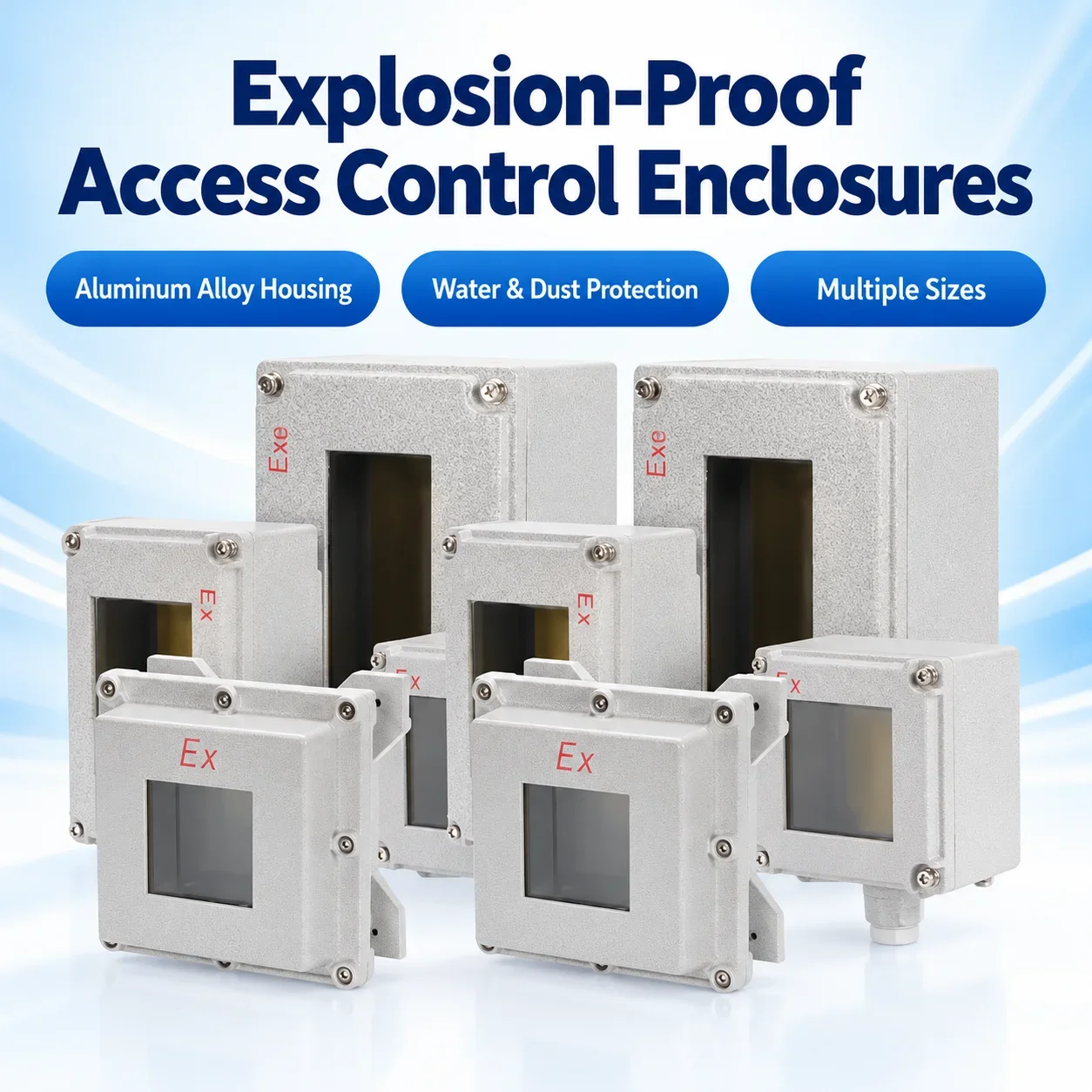 Robust Explosion-Proof Access Control Box Special Outer Design Safety-Critical Shell for Industrial Use