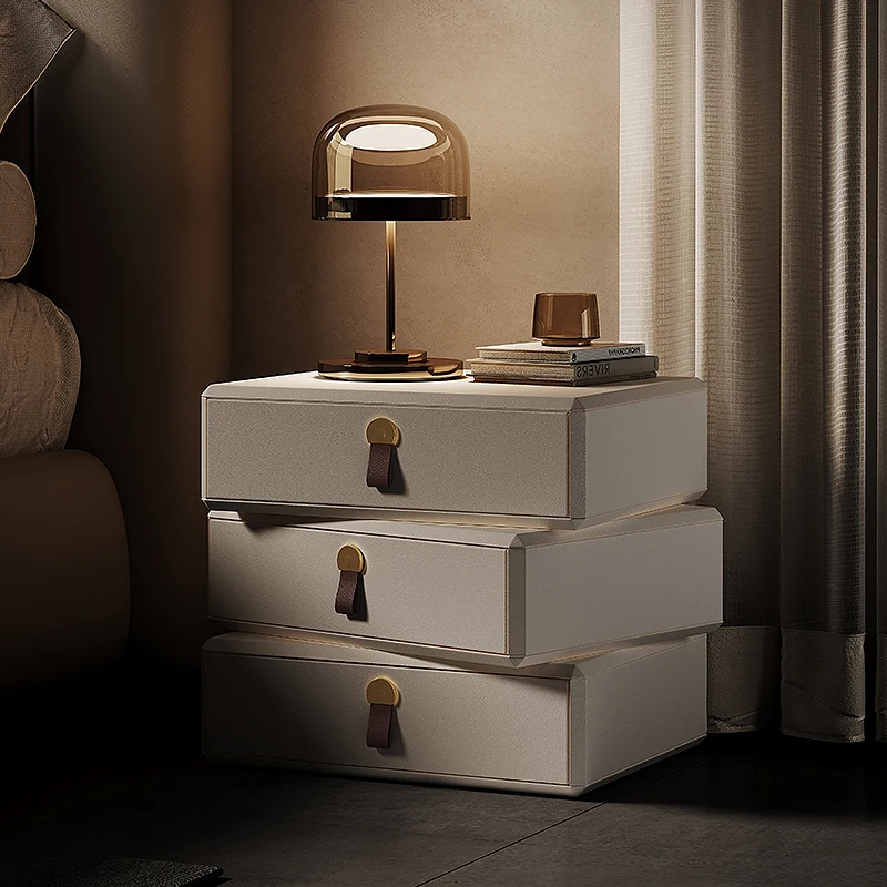 Nordic Luxury Night Table Bedroom Storage Girl Vintage Interior Bedside Table Trendy Aesthetic Mesitas De Noche Mesitas De Noche