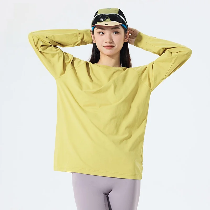 Camiseta de Manga Longa Peak Picnic com Proteção Solar, Roupas Casuais Confortáveis para Corrida para Homens e Mulheres, Esti...