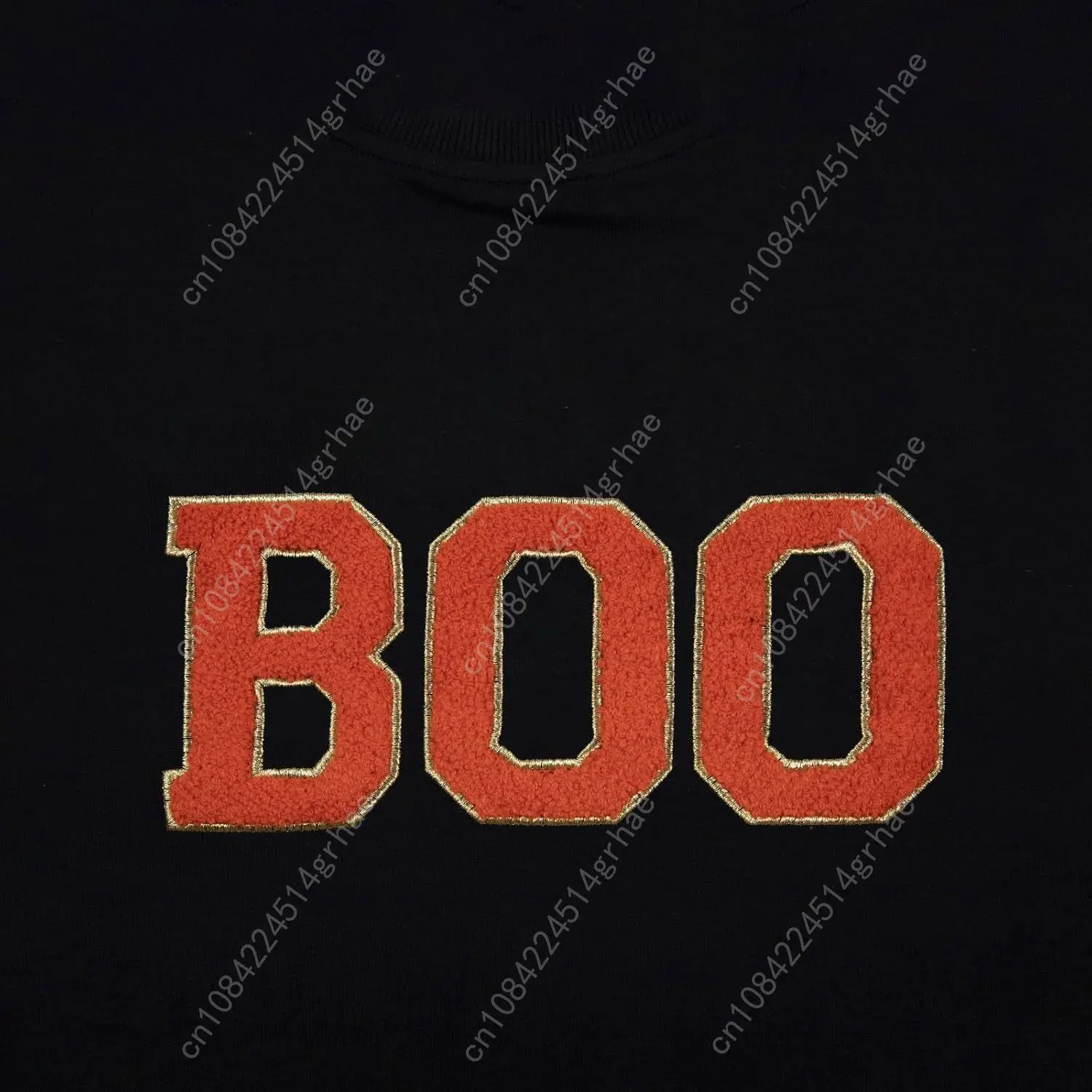 Halloween Sweatshirt voor Dames Boo Geborduurde Truien Schattig Spooky Seizoen Shirt Lange Mouw Herfst Winter Pullover Tops