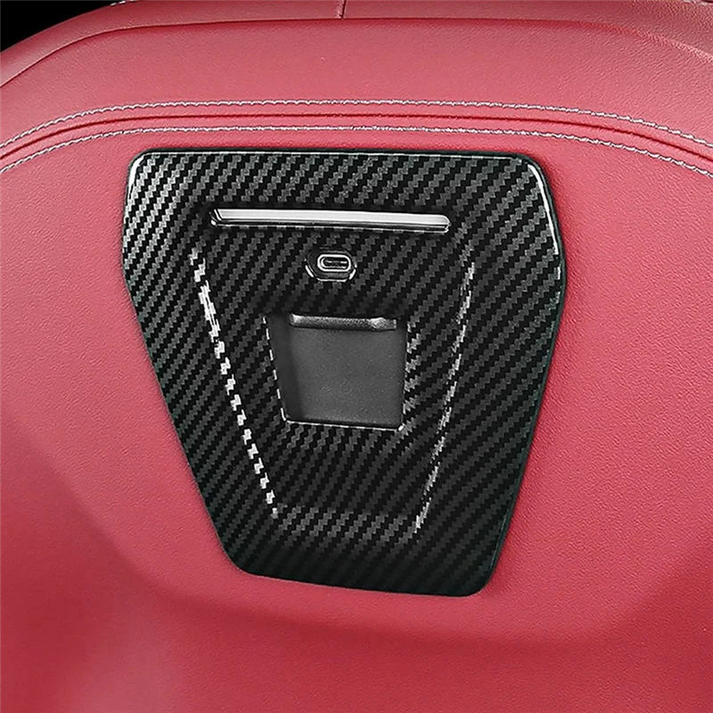 Panel  manija trasera  asiento  coche, cubierta corativa embellecedora para BMW 5 Series I5 G60 2024, accesorios interiores