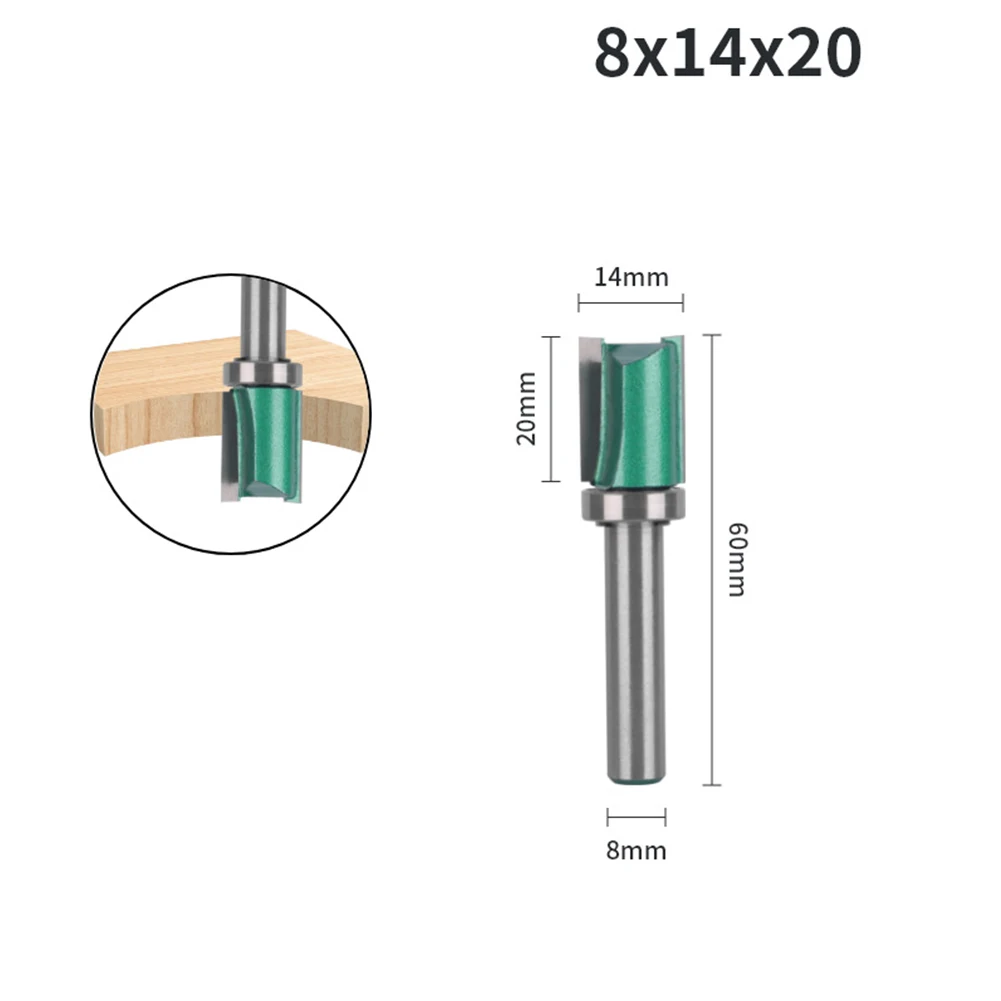 

Milling Cutter Router Bit Double Edge Double-edged 1pcs 60-91mm 8mm Shank Home Power Tools Profile Replacement