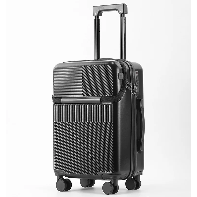 Front Opening 20 24 Inch Carryon Suitcase Travel Spinner Wheels TSA Lock Lightweight Hard Shell Unisex Carry on Luggages Maletas
