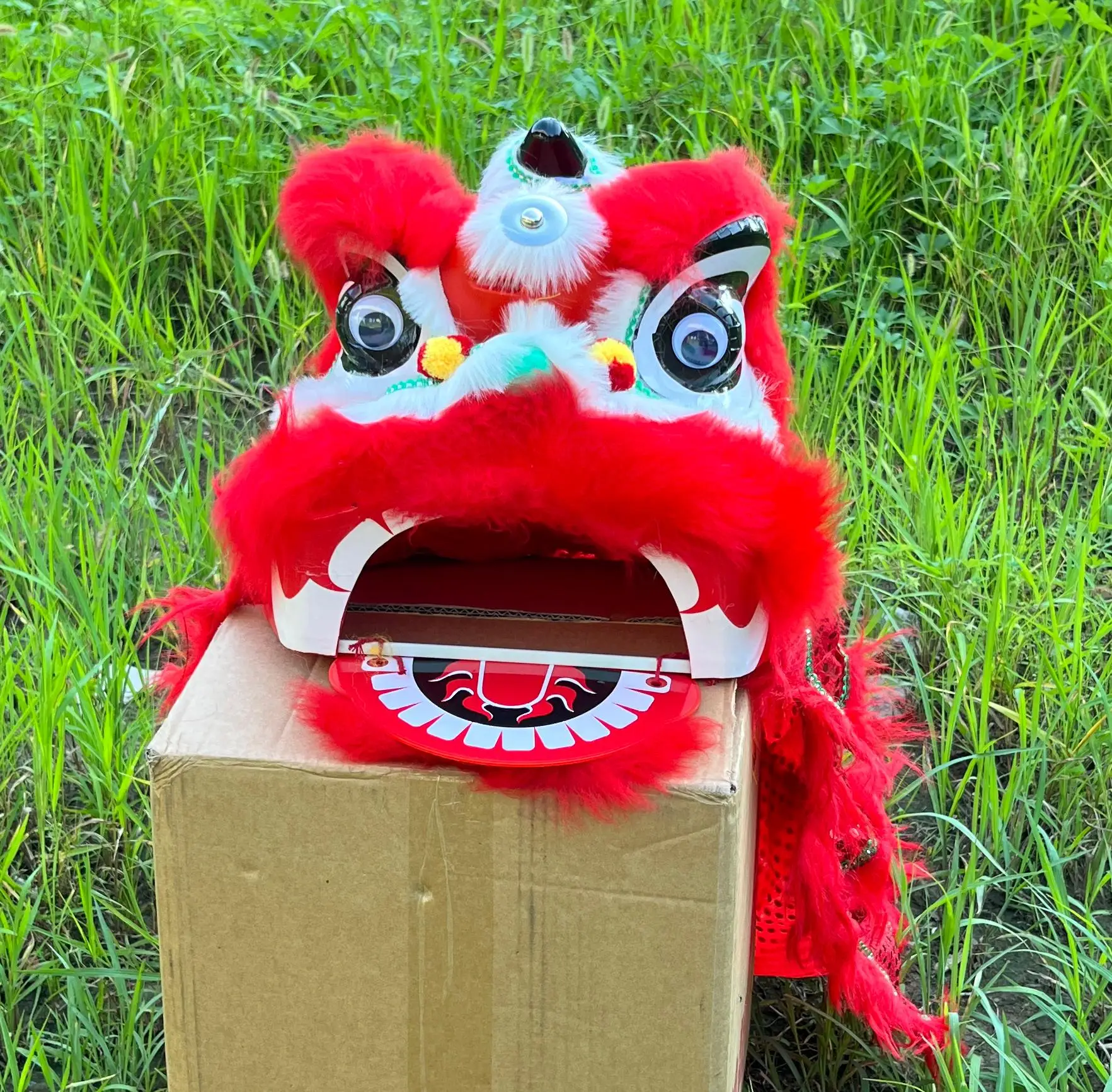 

Lion Dance Mascot Costume For Girl Children 3-5 Age Cartoon Event Park Game Rave Dress Party Carnival Festival