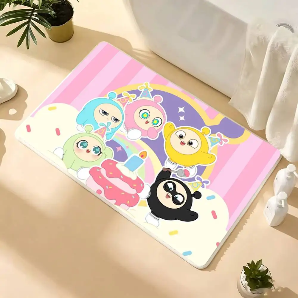 Pop Game Peripheral Eggy Party Floor Mat Rugs Soft Bedroom Floor Anti-skid Household Carpets