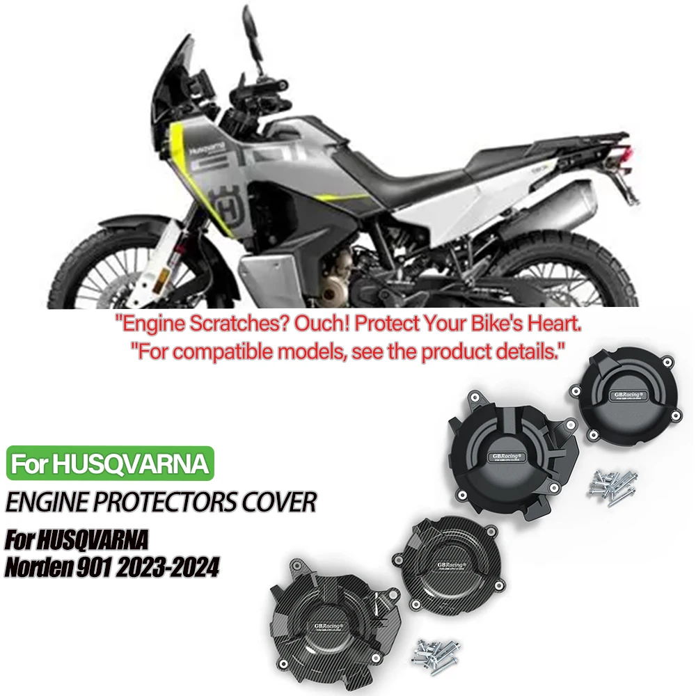 

Engine Cover Protection Kit for Husqvarna Norden 901 2023-2025 - Motorcycle Accessories | Premium Engine Guard Protection Set
