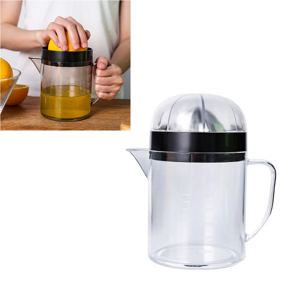 

1pc Manual Juicer 500Ml Capacity Portable Fruit Squeezer Kitchen Gadget Conical Outlet Mini Press Blender For Home Use