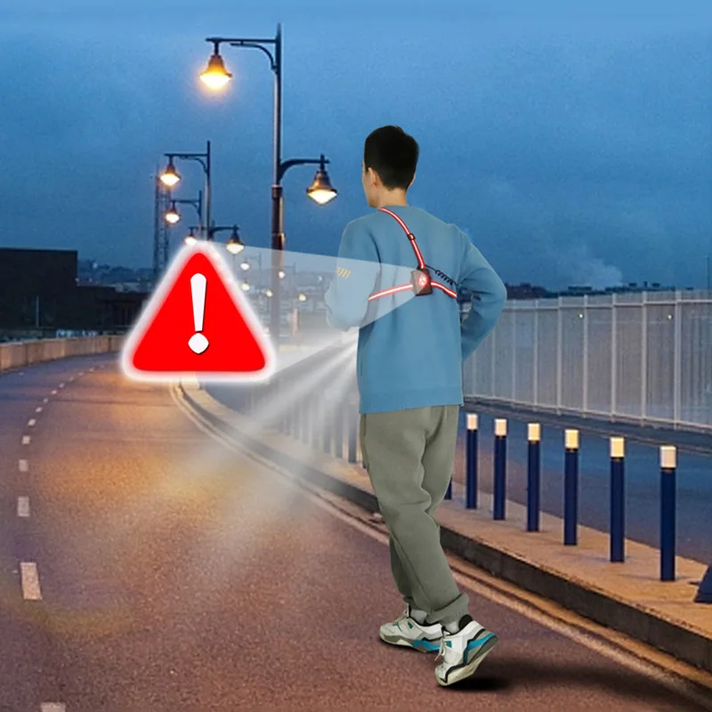 Outdoor strap light Running warning multi-functional running light Wearable mountaineering cycling night running