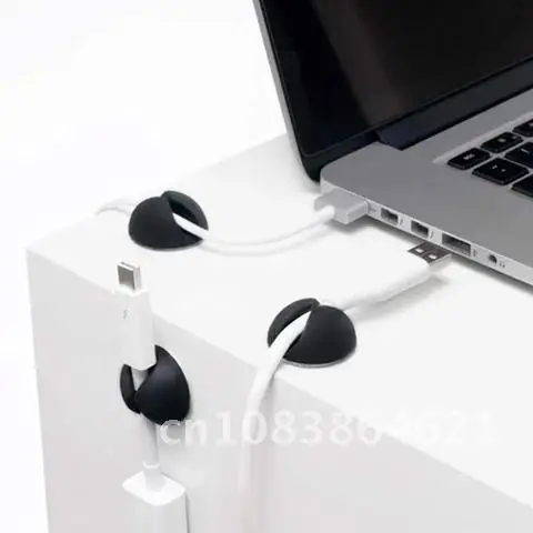 

30Pcs Round Wall Desk Car Multipurpose USB Wire Cord Cable Holder Clip Organizer Retainer Clamps Management Collation