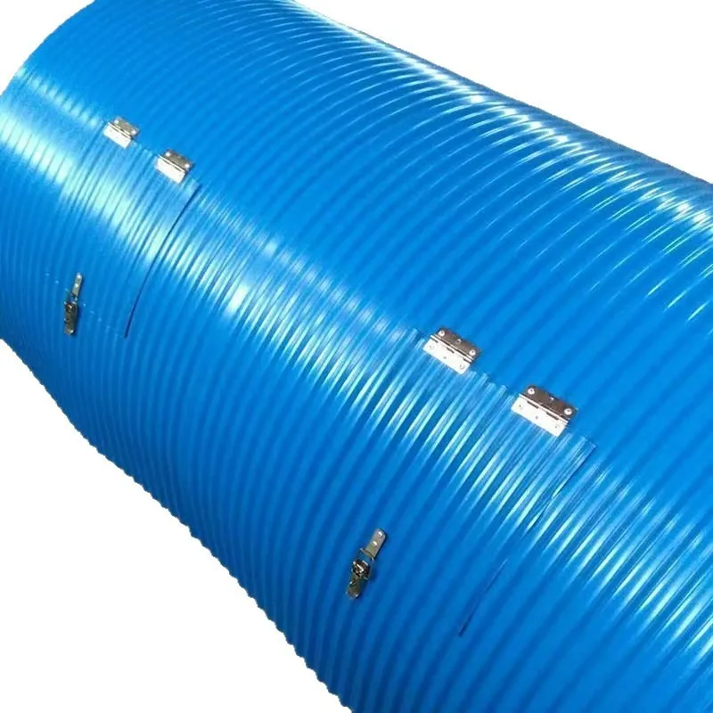 Custom Color Steel Arc Conveyor Dustproof Rainproof Seal Shield Open Window High Temp Resistant Belt Conveyor Protective Cover