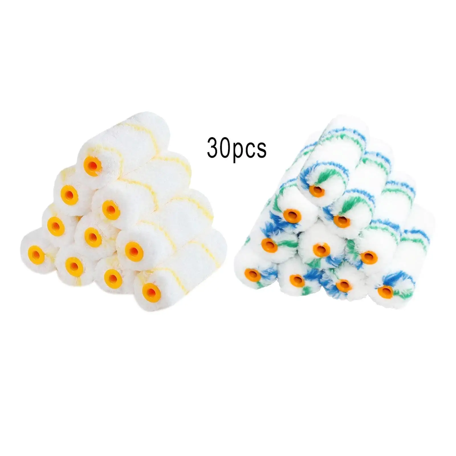 

30Pcs Paint Roller Brushes Painting Rollers Spun Roller Covers House Painting Rollers Interior Decorated Nap Rollers