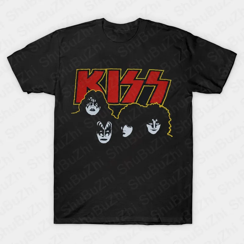 Camiseta de Kiss End of The Road Tour para hombre, ropa de calle informal de algodón, talla grande, banda de rock