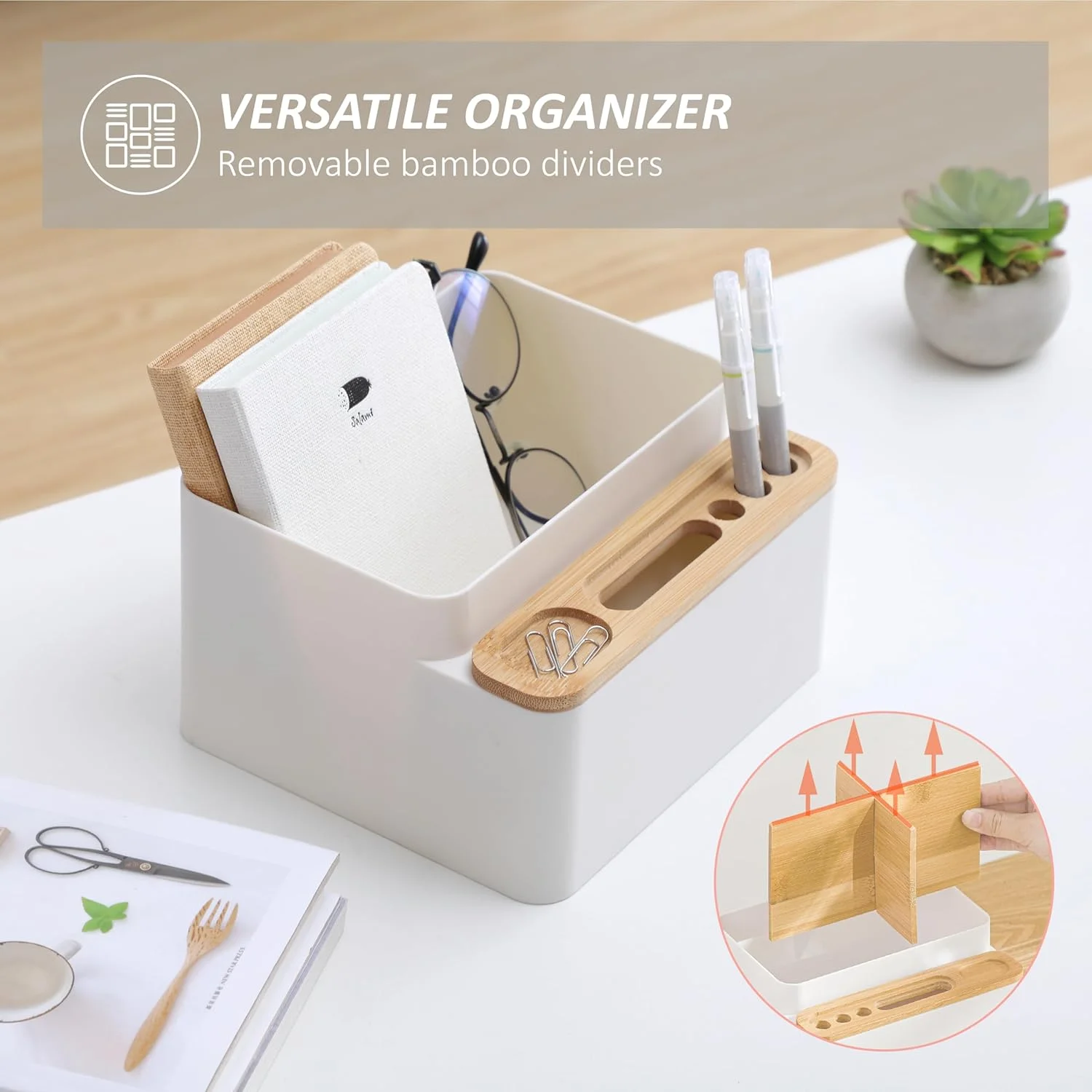 Desktop - Kleine tafelorganizer Esthetisch bureau Moderne pennenhouder