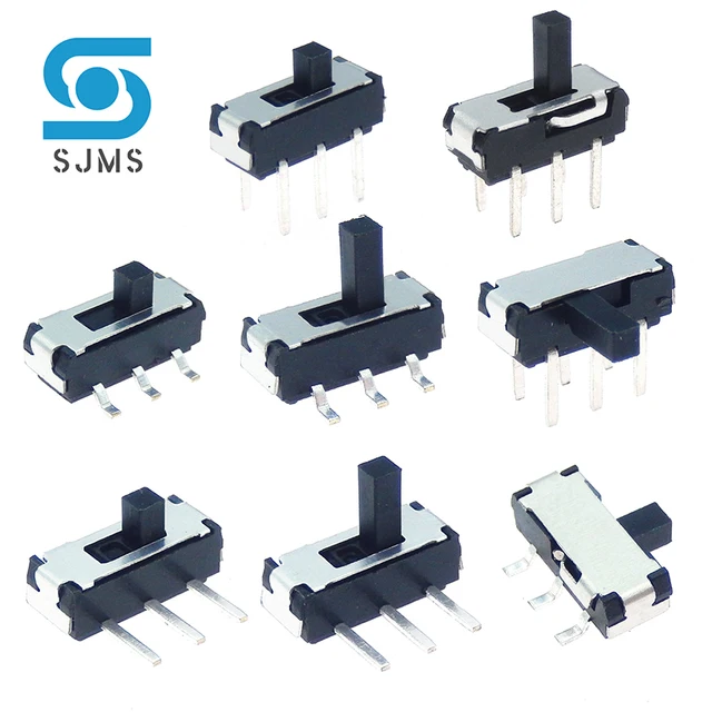 10 szt. Mini miniaturowy MSS22D18 SMD DIP przełącznik suwakowy 2 p2t 6Pin uchwyt wysoki 2MM 4MM do przełącznika DVD 3PIN 6PIN 8PIN przełącznik dwupozycyjny