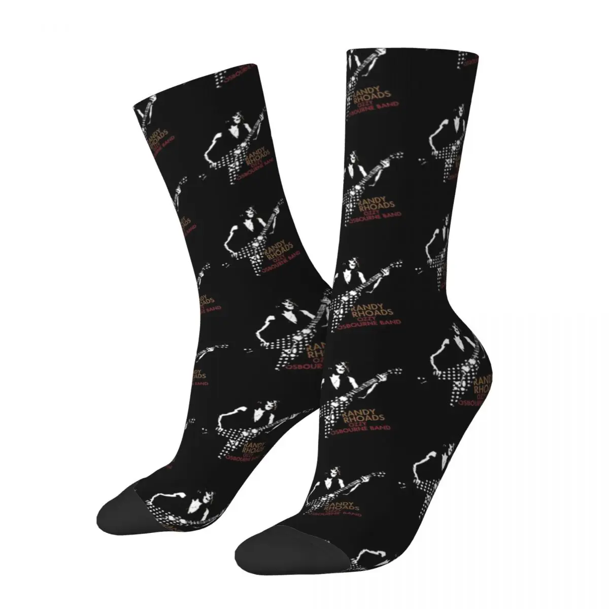 RANDY RHOADS Ozzy Osbourne Band Men Women Socks Outdoor Novelty Spring Summer Autumn Winter Stockings Gift