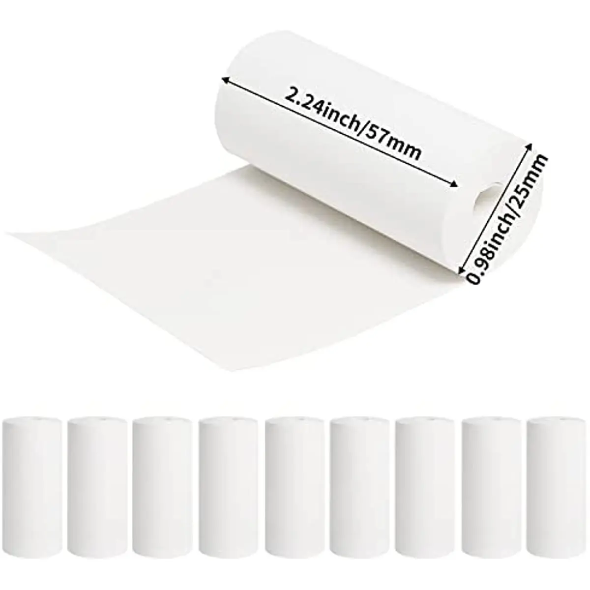 Papel adhesivo térmico de 57x25MM para niños, papel fotográfico de Color, impresión instantánea de cámara, impresora de cámara