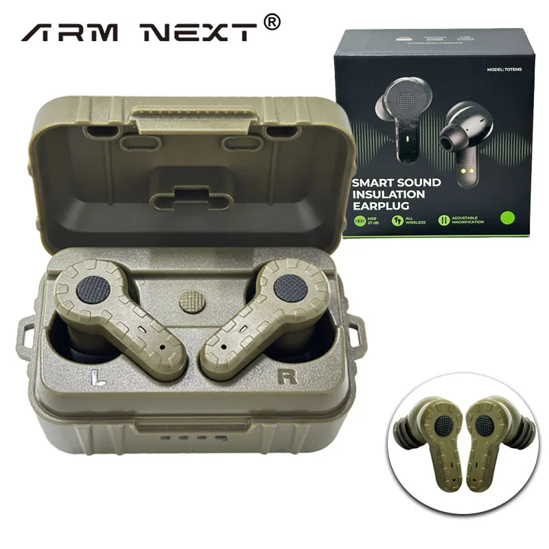 

ARM NEXT Wireless Bluetooth NRR27dB Electronic Sound Suppression Hearing Protection Earbuds for Noise Reduction,Shooting