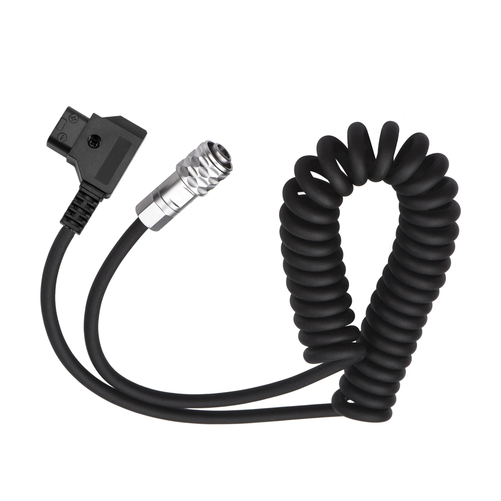 D-tap Power Cable for BMPCC Blackmagic Pocket Cinema Camera Battery 12V-16.8V Coiled Spiral Power Cable Dtap to Weip for BMPC 4K