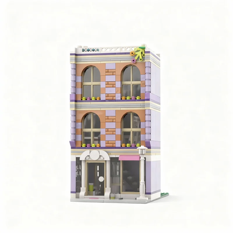 

635pcs MOC Modular Art Studio Streetscape Model Building Blocks Construction Toy Christmas Gifts DIY Creative Idea Education