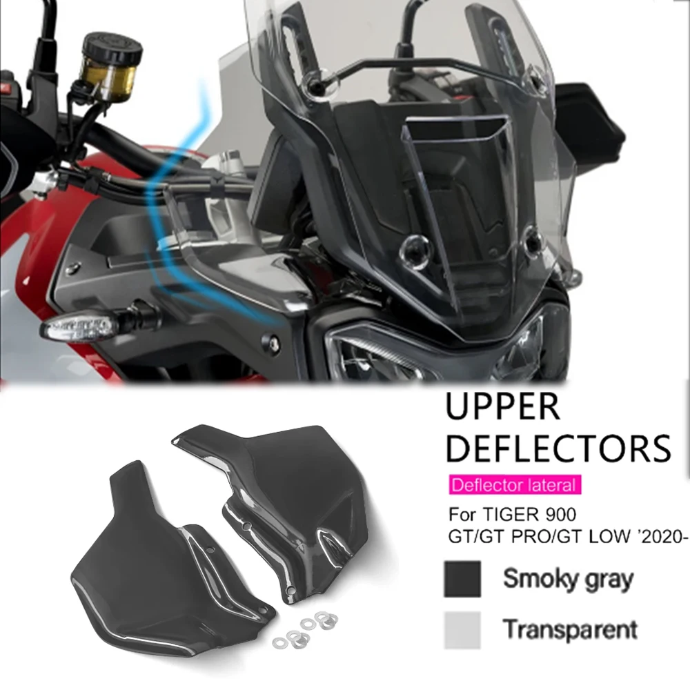 

Для TIGER 900 для Tiger 900 GT PRO LOW 2020-2021, боковое лобовое стекло мотоцикла, лобовое стекло, верхний дефлектор ветра