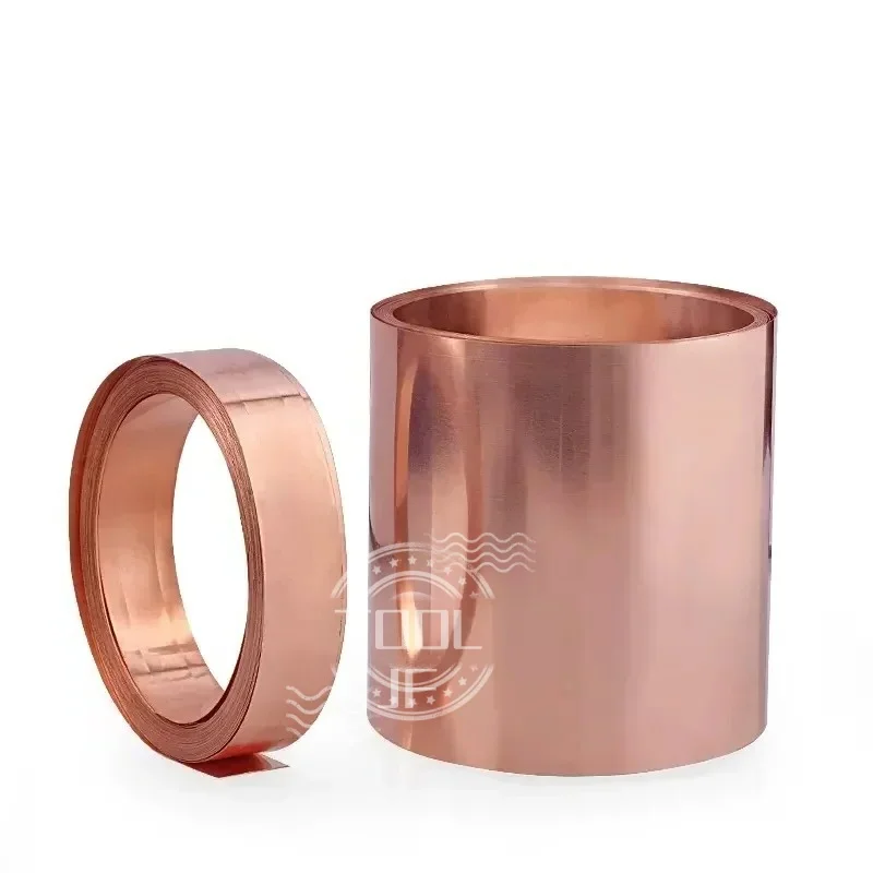 

1M T2 Red Copper Foil Strip - Thin Sheets with Thickness 0.05-0.8mm (0.05/0.1/0.2/0.3/0.4/0.5/0.6/0.8mm) & Width 5-80mm