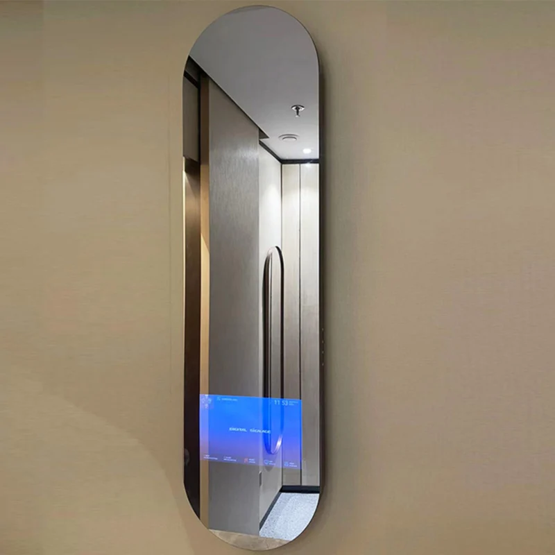 

High Quality Bathroom Led Mirror Bathroom Smart Wall Mirror Advertising Screen Mirror Without Frames