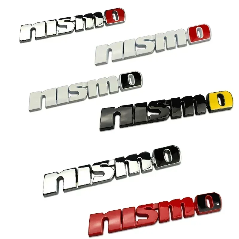 3D Car Front Grille Emblem Badge Sticker Rear Trunk Decals for Nissan Nismo Qashqai X-Trail Kicks Navara Juke Leaf Micra Sentra