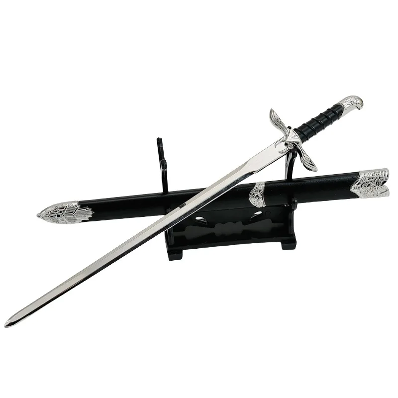 22cm Sword of Altair Mask Keychain AC Game Peripherals Creed 1:6 Doll Equipment Spear Model Keychain Toys Sword