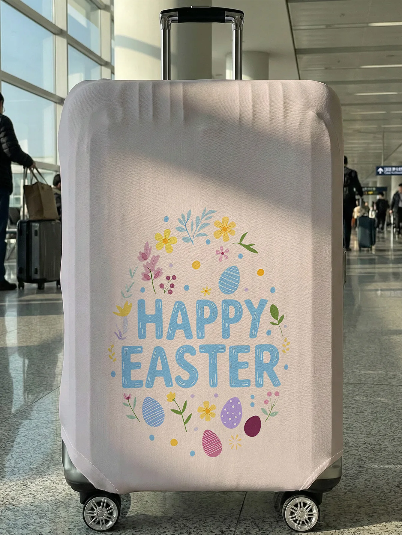 

Защитный чехол для багажа в форме пасхального яйца, подходит для чемоданов 18-32 дюймов, чехлы для ручек чемоданов, дорожные аксессуары.