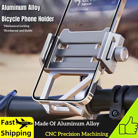 MTB/Electric Scooter Metal Phone Stand Bicycle Anti-slip Phone Support Aluminum Alloy Holder for 4.7-7.9inch Phone Stand