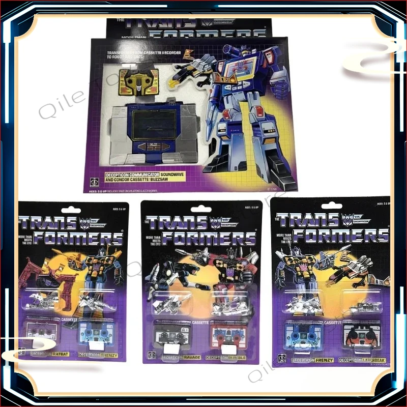 

В наличии игрушки-трансформеры, американская версия G1 84-86 KO Frenzy Laserbeak, модель Soundwave, коллекция роботов, экшн-фигурка, игрушка в подарок