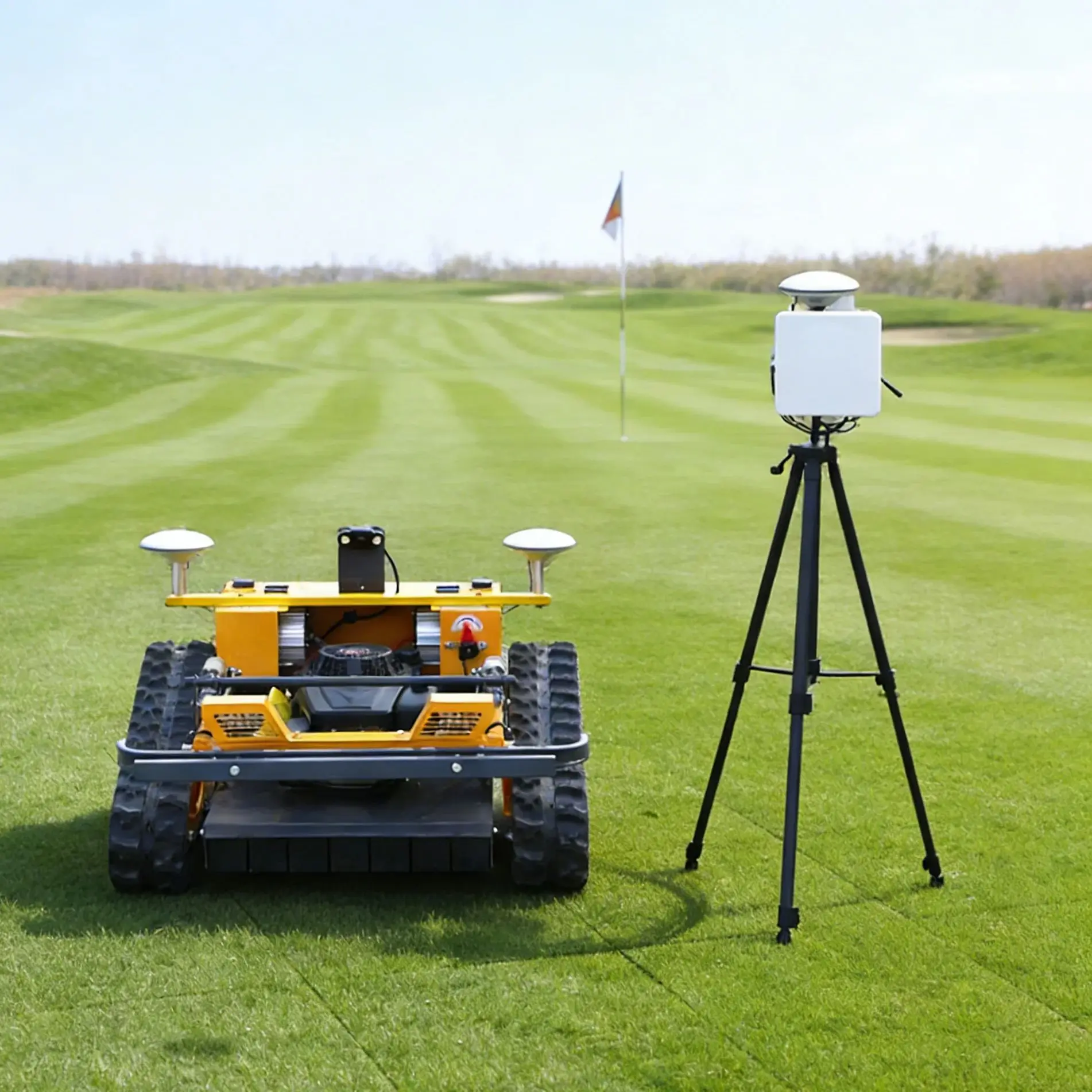 Customized All-Terrain Remote GPS lawn mower Lighting System Supports Safe Night Operation Extends Working Hours