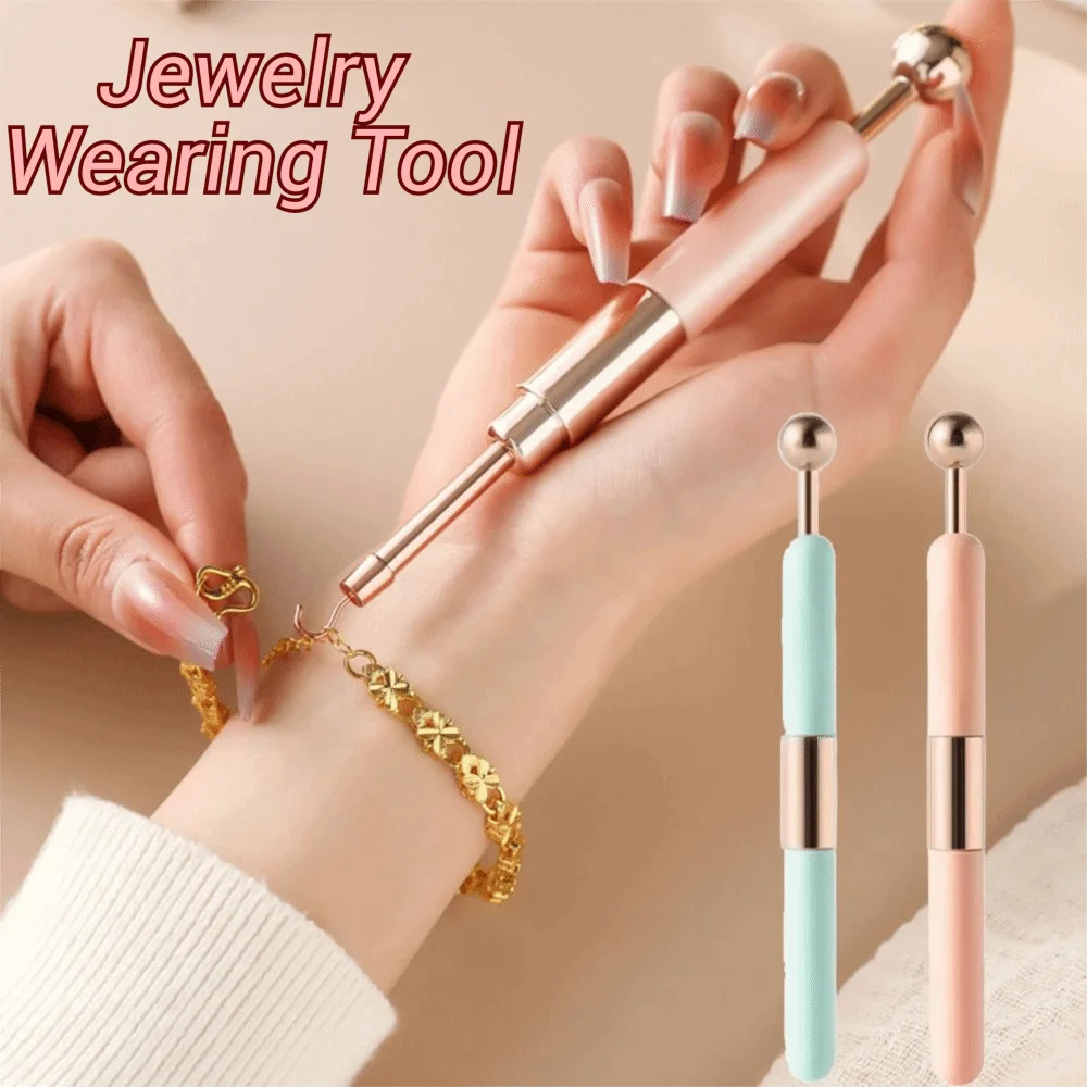 

Anti-Slip Secure Grip Jewelry Wearing Tool Compact Design Double-ended Tool Bracelet Fastener Helper Skin Friendly Materials