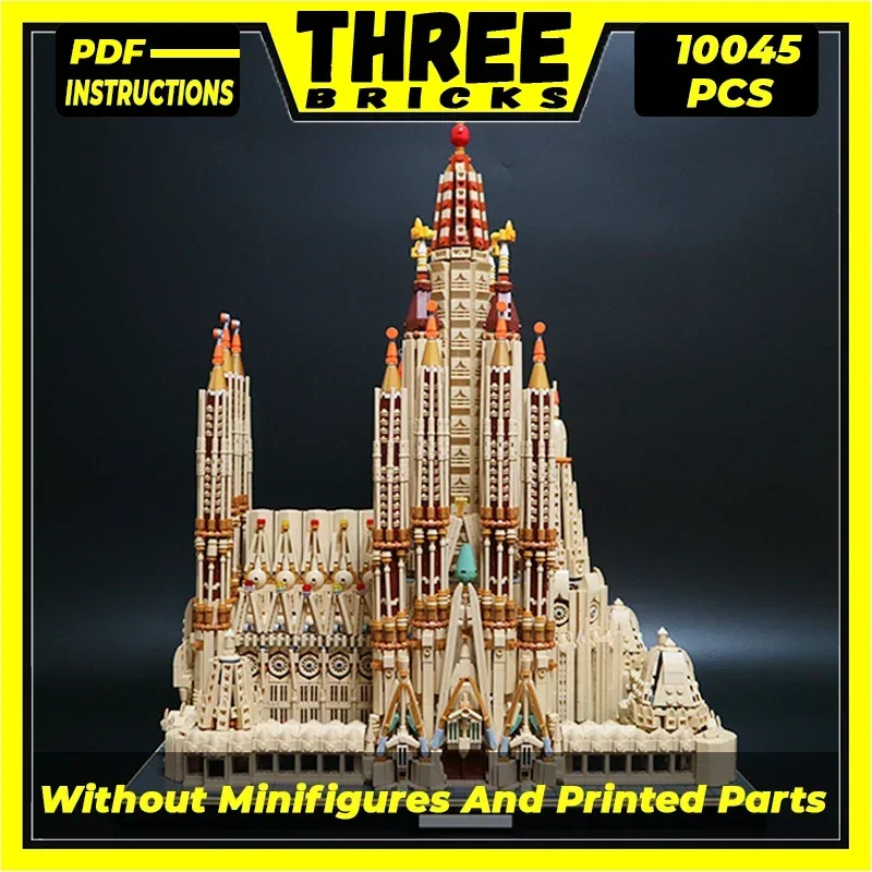 Moc Building Bricks Famous Street View Model Sagrada Familia Technology Modular Blocks Gifts Toys For Children DIY Sets Assembly