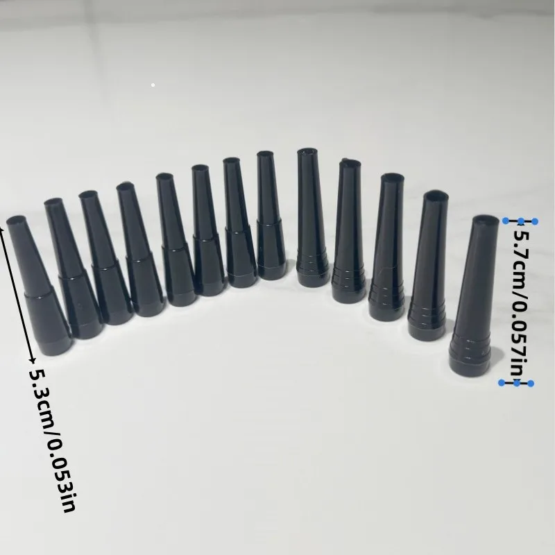 Black Hookah Tips Disposable Hookah Mouth Tips BPA-Free Individual Wrapped Long Tips Fit for Most Hookah Mouthpiece Handl