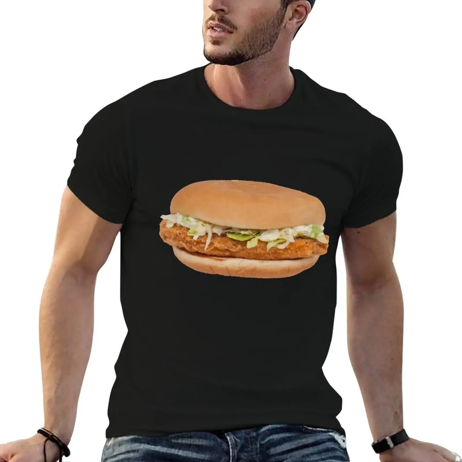

McChicken T-Shirt Anime t-shirt topping summer shirt mens funny t shirts