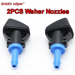 Erick's Wiper 2Pcs Front Windshield Wiper Washer Jet Nozzle For Jeep Patriot Compass MK49 2008 - 2016 Water Hood Water Sprayer