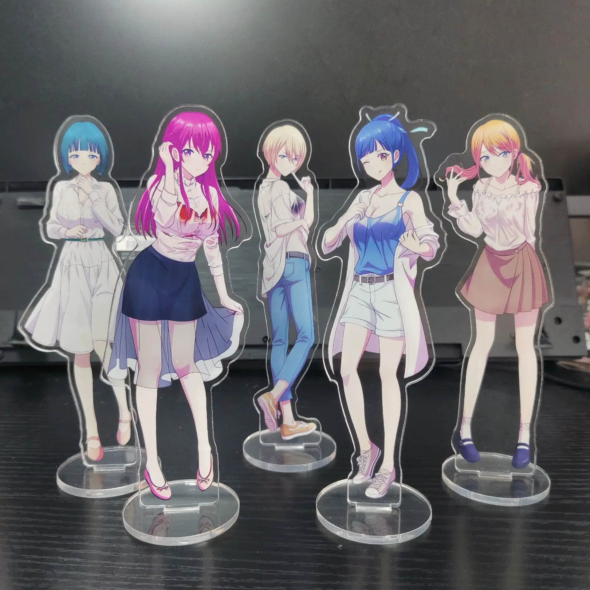 The Café Terrace and Its Goddesses Anime Figure Makusawa Ōka Tsuruga Ami Acrylic Stands Ono Shiragiku Model Decor Prop Fans Gift