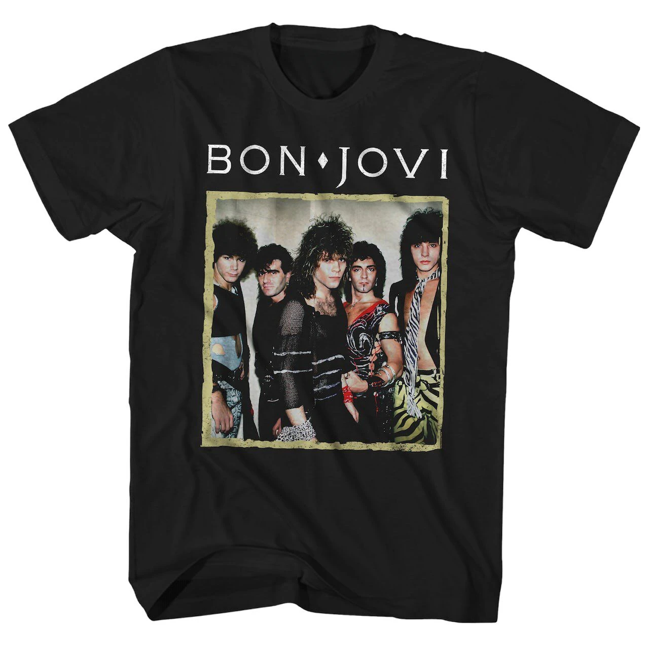 Metal Bon Jovi Rock Band Casual T-Shirt Men's and Women's Luxury Band Brand Top 2026 New Band