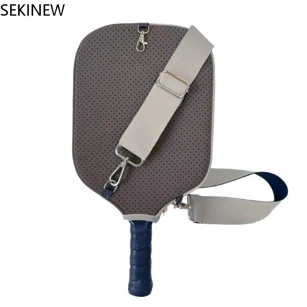 

Neoprene Pickleball Racket Sleeve Single Shoulder Strap Zipper Design Pickleball Paddle Covers Zipper Holder Dust Cover