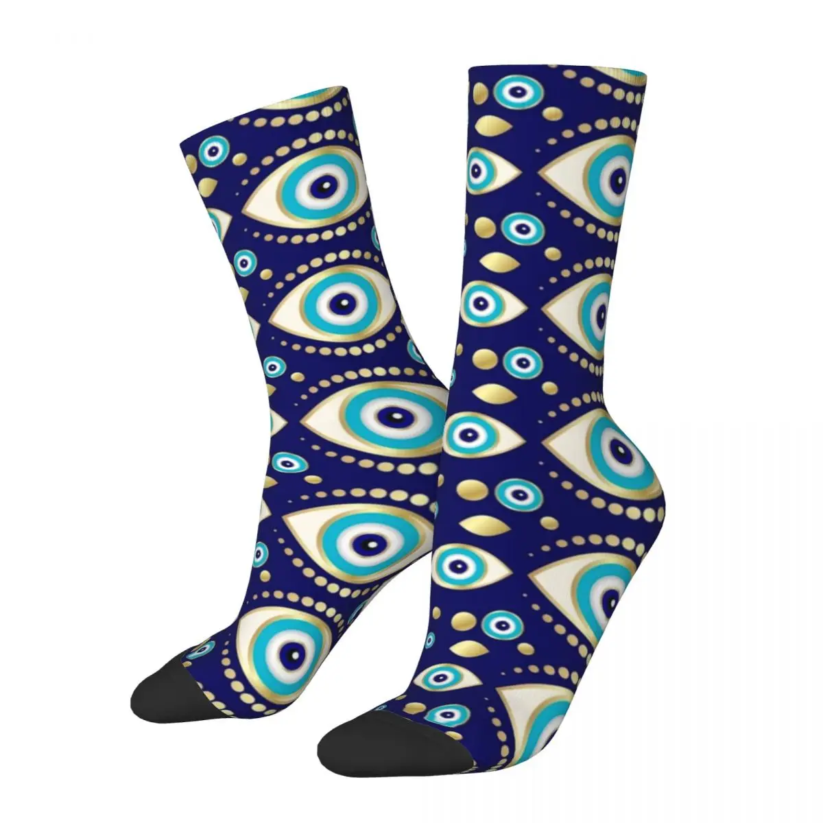 

Fashion Men's Socks Casual Evil Eye Charm Pattern Sock Polyester Sport Women Socks Spring Summer Autumn Winter