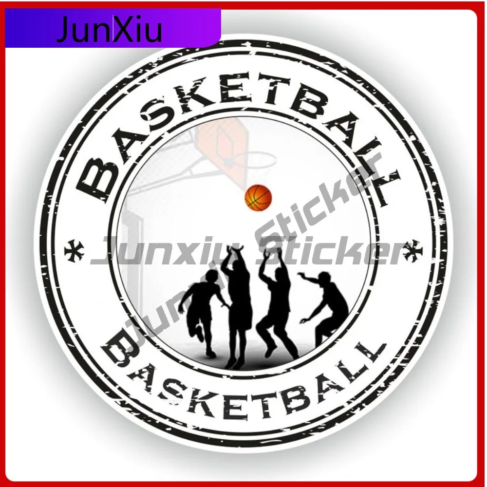 

Basketball Sports Vinyl Sticker Round Seal Anti Scratch Decals X500 Motorcycle Stickers Vintage Accessories Camper Rv Van Bycicl