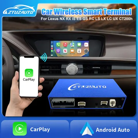 Wireless CarPlay for Lexus NX RX IS ES GS RC CT LS LX LC UX GX, 2012-2022 Android Auto Mirror Link AirPlay Car Play Functions