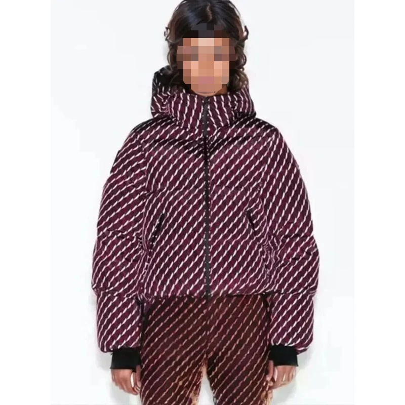 

Модная и повседневная одежда в европейском и американском стиле для катания на лыжах, с капюшоном и поясом, из хлопка.