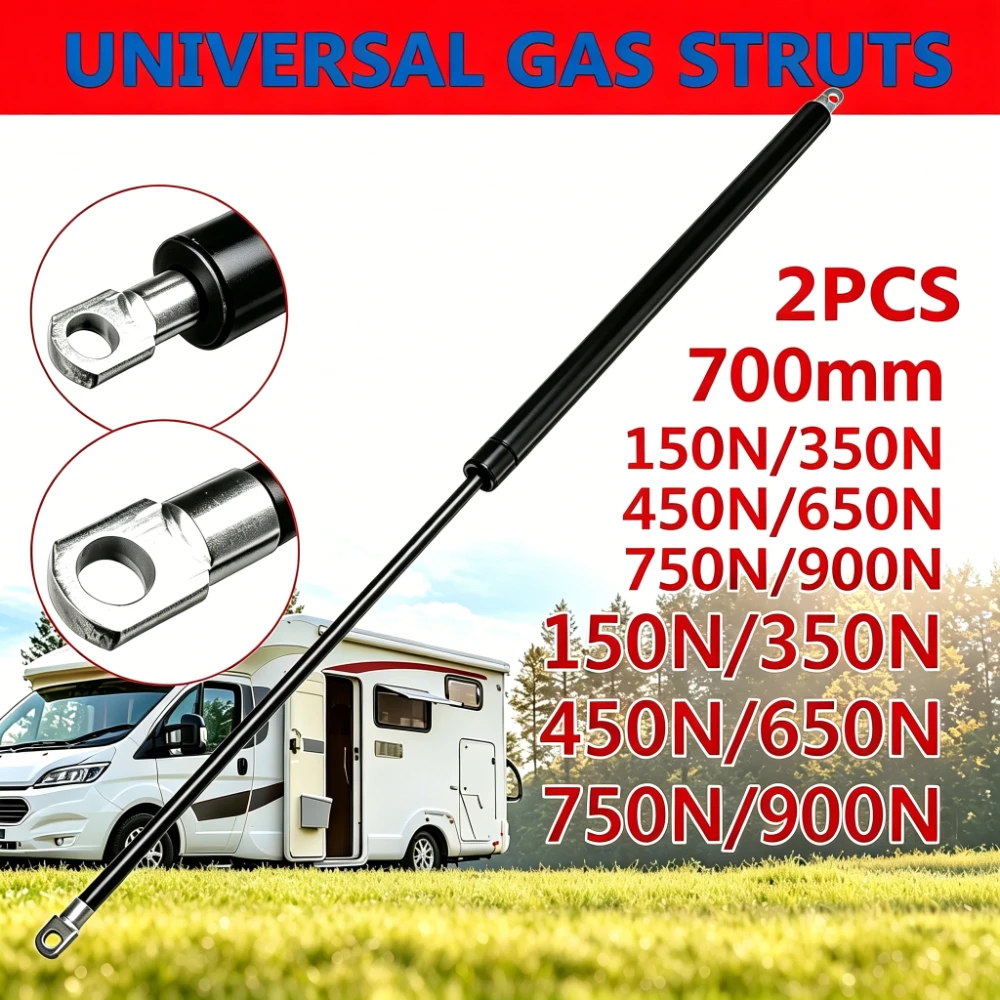 Lazmllcan 100-900N 700mm Gas Spring Lift Support Rod Car Gas Struts Shock for RV Bed Window Bus Engine Bonnet Tailgate