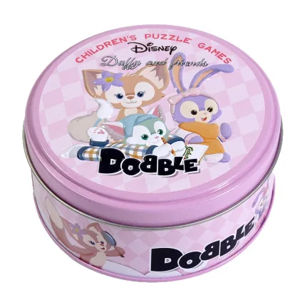 لعبة بطاقات Dobble Spot It - لعبة مطابقة سريعة المطابقة للأطفال والكبار، لعبة السفر للحفلات العائلية للأعمار من 6 سنوات فما فوق، 2-8 لاعبين